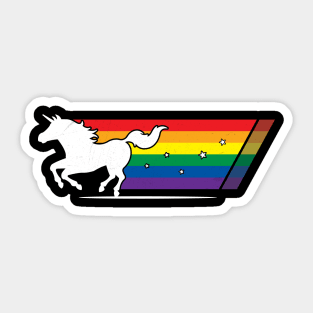 Pride Magic Unicorn Rainbow Gallop Sticker